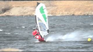 Windsurfing jibe 加速フォワーレイキ ジャイブ [upl. by Nihi]