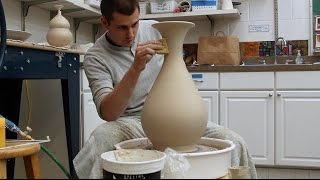 Joining Demonstration Two Piece Vase  Matt Horne Crystalline Workshop [upl. by Fabyola]