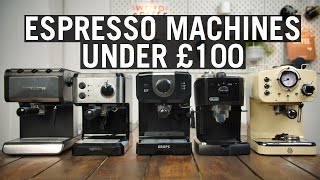 The Best Espresso Machines Under £100 [upl. by Ahsyas]