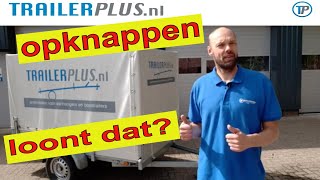 AANHANGER OPKNAPPEN AANHANGER RENOVEREN AANHANGWAGEN OPKNAPPENkan dat uit voor mijn aanhanger [upl. by Wickham798]