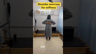 Best Shoulder Exercise for Stiffness Relief  Quick Stretch Routine 💫💣😎physiojasmine shorts [upl. by Harcourt874]