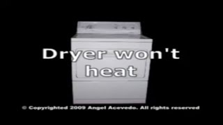 Whirlpool Dryer Not Getting Hot [upl. by Roter]