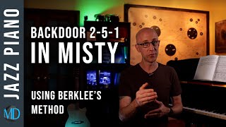 Backdoor 25 Progression in quotMistyquot using Berklees method  Jazz Harmony Lesson [upl. by Armbruster]