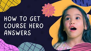 How To Get Course Hero Answers  Course hero tutor [upl. by Voltmer]