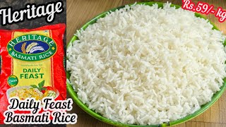 Heritage Daily Feast Basmati Rice  Daawat Heritage Daily Feast Basmati Rice Review amp Cooking Demo [upl. by Fafa]