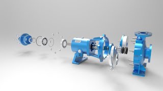 Centrifugal PUMP  3D animation [upl. by Ahsets]