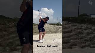 Tommy Fleetwood bunker Golf Swing Ryder Cup 2023 [upl. by Nalym673]