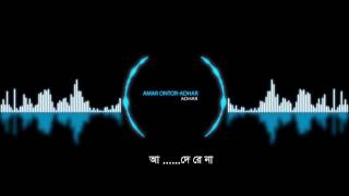 Amar Ontor  Adhar  Album Adhare Opsori  Official lyrical Video [upl. by Ssilem]