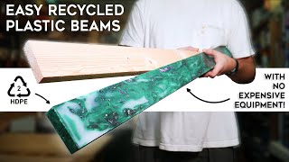 How to Make Recycled BEAMS from Plastic Waste at Home [upl. by Dorsman708]