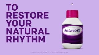 RestoraLAX is your gentle relief from constipation [upl. by Rokach238]