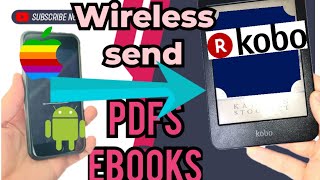 How to wireless transfer  sideload books onto Kobo Clara ereader from mobile [upl. by Town]