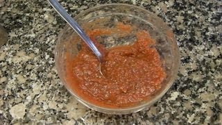 Cocina fácil  Salsa de tomate para pizza rápido y sencillo [upl. by Evelin]