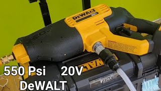 DeWALT Hidrolavadora Inalámbrica 20v 550psi FULL POWER [upl. by Dnalhsa317]