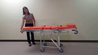 MS3C1000 Lightweight Ambulance Stretcher Chair Basic Operations [upl. by Leamsi]