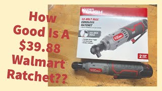 Reviewing A Low Cost Walmart Hyper Tough Cordless Ratchet [upl. by Tobit]