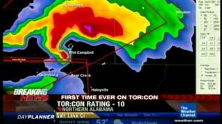 TWC Coverage of Hackleburg EF5 Tornado  42711 [upl. by Ollopa825]