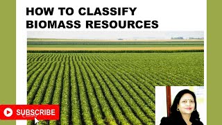 How to classify Biomass Resources By Dr Neelam P Mishra  Bio Energy  Fully Explained [upl. by Llewkcor]