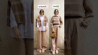 ✅️HOW TO CROP YOU SWEATERS EASYLY❌️ shorts outfit fashion fashionhack [upl. by Uticas]