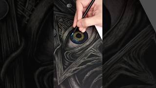 colored pencil on black papertimelapse lápis de cor em papel pretocoloredpencil [upl. by Marj]