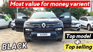 Kiger top model BLACK  बस ₹6 लाख से 😍 Renault Kiger RXZ  Kiger top varient detail review [upl. by Poppy]