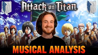 MUSICIAN REACTS  Attack on Titan Openings 19  Musical Analysis [upl. by Elak164]