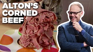 Alton Browns Corned Beef Recipe  Good Eats  Food Network [upl. by Otcefrep]