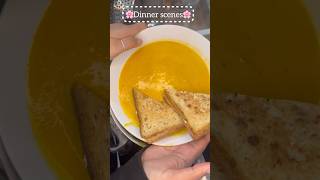 Easy butternut squash soup with cheese toast😍 [upl. by Eskill]