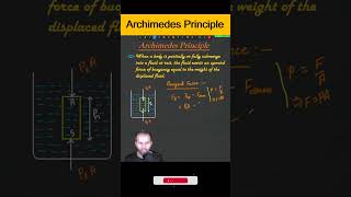 Archimedes Principle  Fluid Mechanics Class 11 neet jee cbse physics [upl. by Assyl]