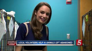 Local Volunteers Help 14 Animals Left Abandoned In Trailer [upl. by Remmus637]