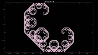 A Levy C curve variant No Audio [upl. by Paulette]