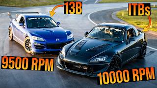 Bridgeport RX8 vs K20 ITB S2000 on track [upl. by Liahkim]