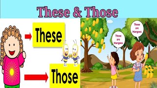 These And Those in English For class 1 Use of these snd those in sentence  What is These and those [upl. by Agate361]