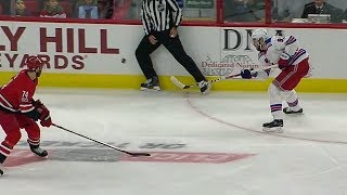 Scott Darling FAIL Zibanejad center ice goal  11222017 Dual Feed [upl. by Aihsenor]