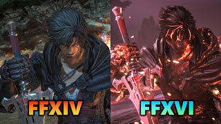 FFXIV vs FFXVI – Clive Accepts The Truth  Final Fantasy XIV [upl. by Adena]