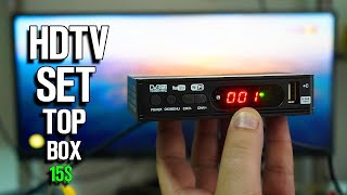 WATCH FREE HDTV  HDTV Set Top Box  DVB T2 Terrestrial Receiver UnboxingReview and Test [upl. by Moynahan117]