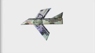 How To Fold An Easy To Fold Money Origami Plane Design [upl. by Aliuqahs258]