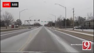 WATCH LIVE  Oklahoma City Road Conditions Freezing Rain  Jan 31 2023 [upl. by Gregorius]