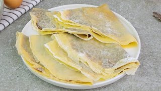 Crepes dolci e salate la ricetta base per farle elastiche e saporite [upl. by Malet853]