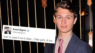 Ansel Elgort Responds to Gay Rumors [upl. by Lleda]