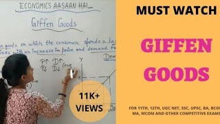 Giffen goods  Substitution effect  Income effect  Giffens paradox  11 12 EconomicsAasaanhai [upl. by Ednargel]