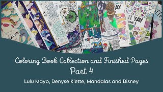 Coloring Book Collection and Finished Pages Part 4 [upl. by Nahgrom]