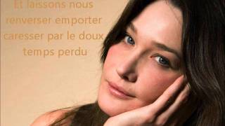 Le temps perduparoles  Carla Bruni [upl. by Colman]