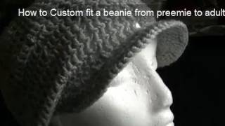 Eyelet Beanie  Includes Brim Tutorial Part 2 of 2 [upl. by Wallas]