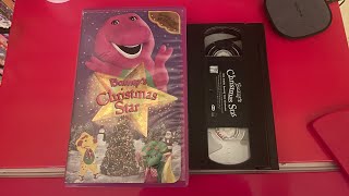 Opening And Closing To Barney’s Christmas Star 2002 VHS Side Label 132 [upl. by Itsim786]