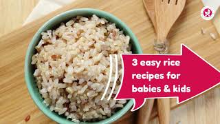 Easy and Homemade Lunch box Recipe for babies amp kids  3 Rice recipe [upl. by Fairbanks]