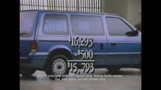 1994 Plymouth Voyager commercial [upl. by Eizzil377]