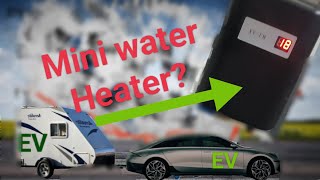 Mini 110v electric tankless water heater review Can I go ALL electric with this camper [upl. by Charissa]