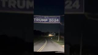 Things you see on election years Trump signs that took effort uselectionday [upl. by Annayi11]