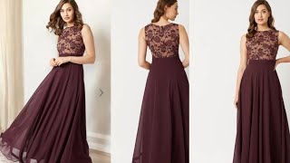 Miss Chase Burgundy Lace Insert Maxi Dress [upl. by Atikkin]