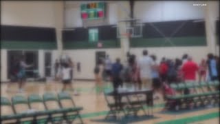 Brawl breaks out after girls basketball game at Triton Central [upl. by Ennylcaj478]